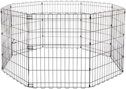 AmazonBasics Enclos pliant en métal pour chiens et animaux domestiques 152,4 x 152,4 x 76,2 cm