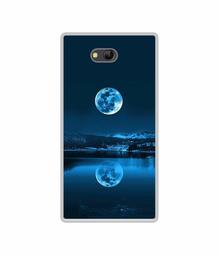 Amazon Brand - Solimo Designer Moon Pattern Print UV Printed Soft Back Case Mobile Cover for Lyf Wind 4